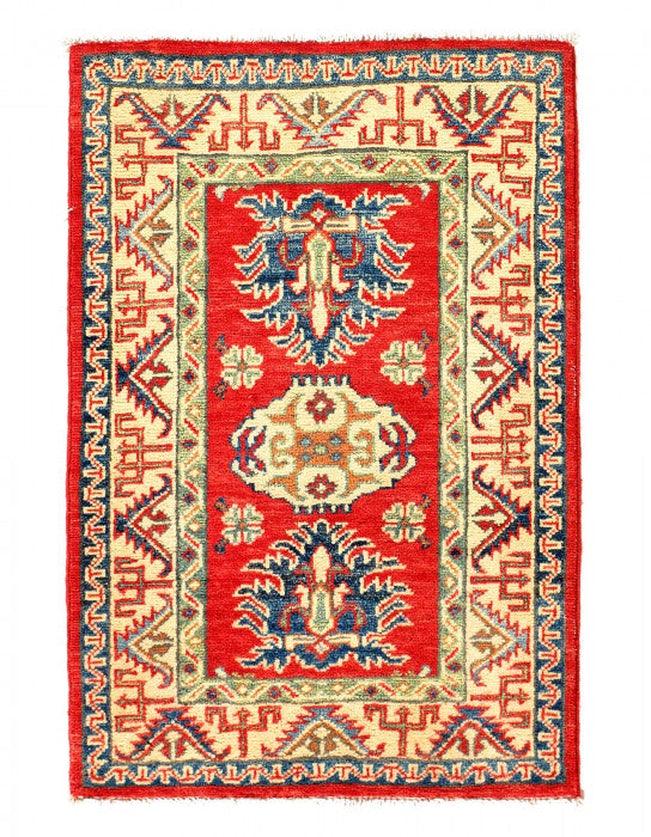 Canvello Fine Hand Knotted Kazak Rug - 2' X 3' - Canvello