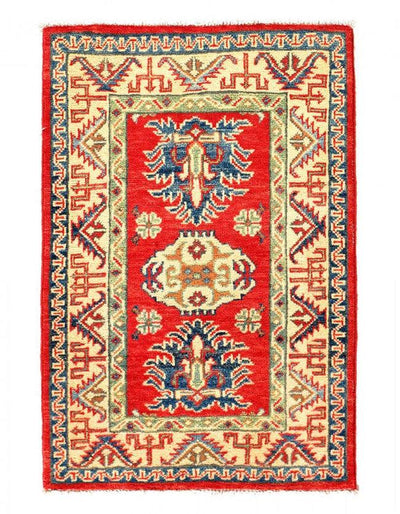 Canvello Fine Hand Knotted Kazak Rug - 2' X 3' - Canvello