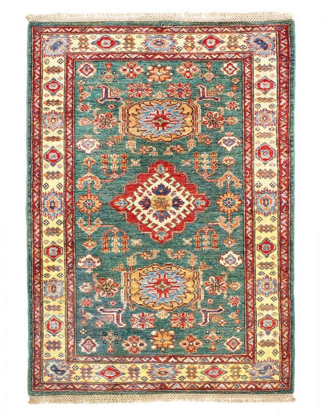 Canvello Fine Hand Knotted Kazak Rug - 3'5'' X 5' - Canvello