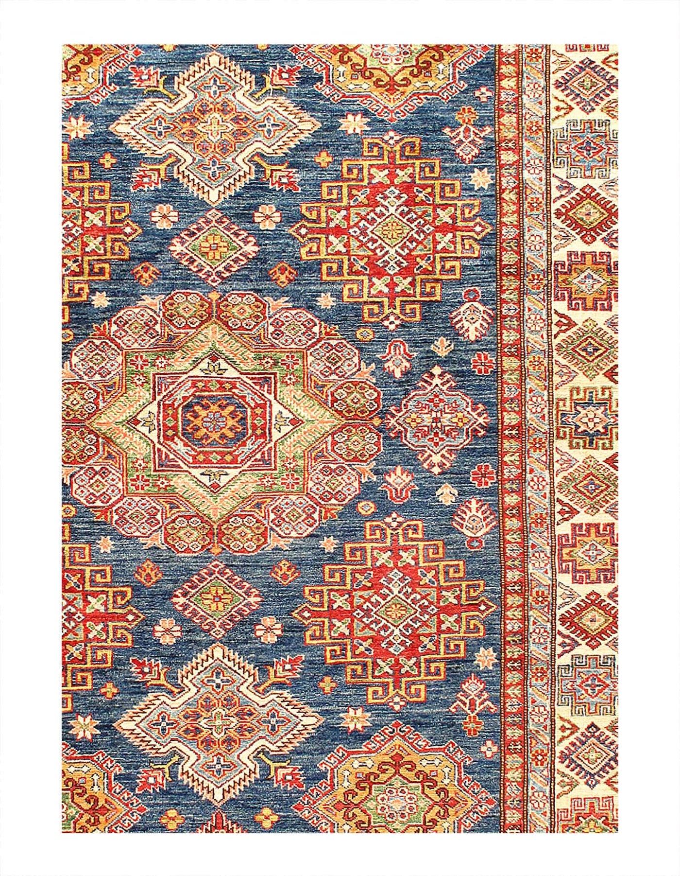 Canvello Fine Hand Knotted Kazak Rug - 5'9'' X 7'9'' - Canvello