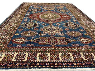 Canvello Fine Hand Knotted Kazak Rug - 5'9'' X 8' - Canvello