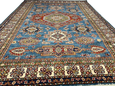 Canvello Fine Hand Knotted Kazak Rug - 5'9'' X 8' - Canvello