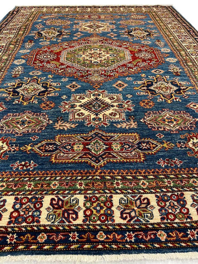 Canvello Fine Hand Knotted Kazak Rug - 5'9'' X 8' - Canvello