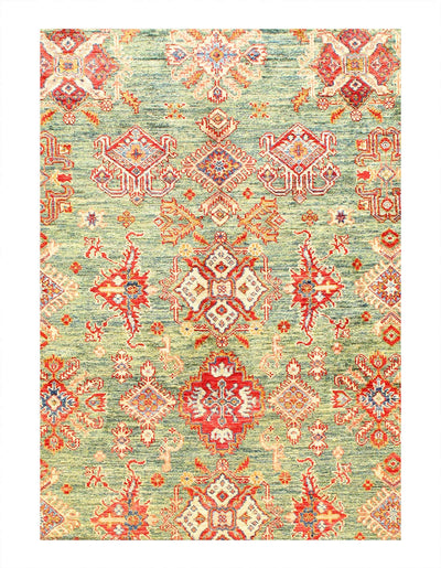 Canvello Fine Hand Knotted Kazak Rug - 5'9'' X 8'7'' - Canvello