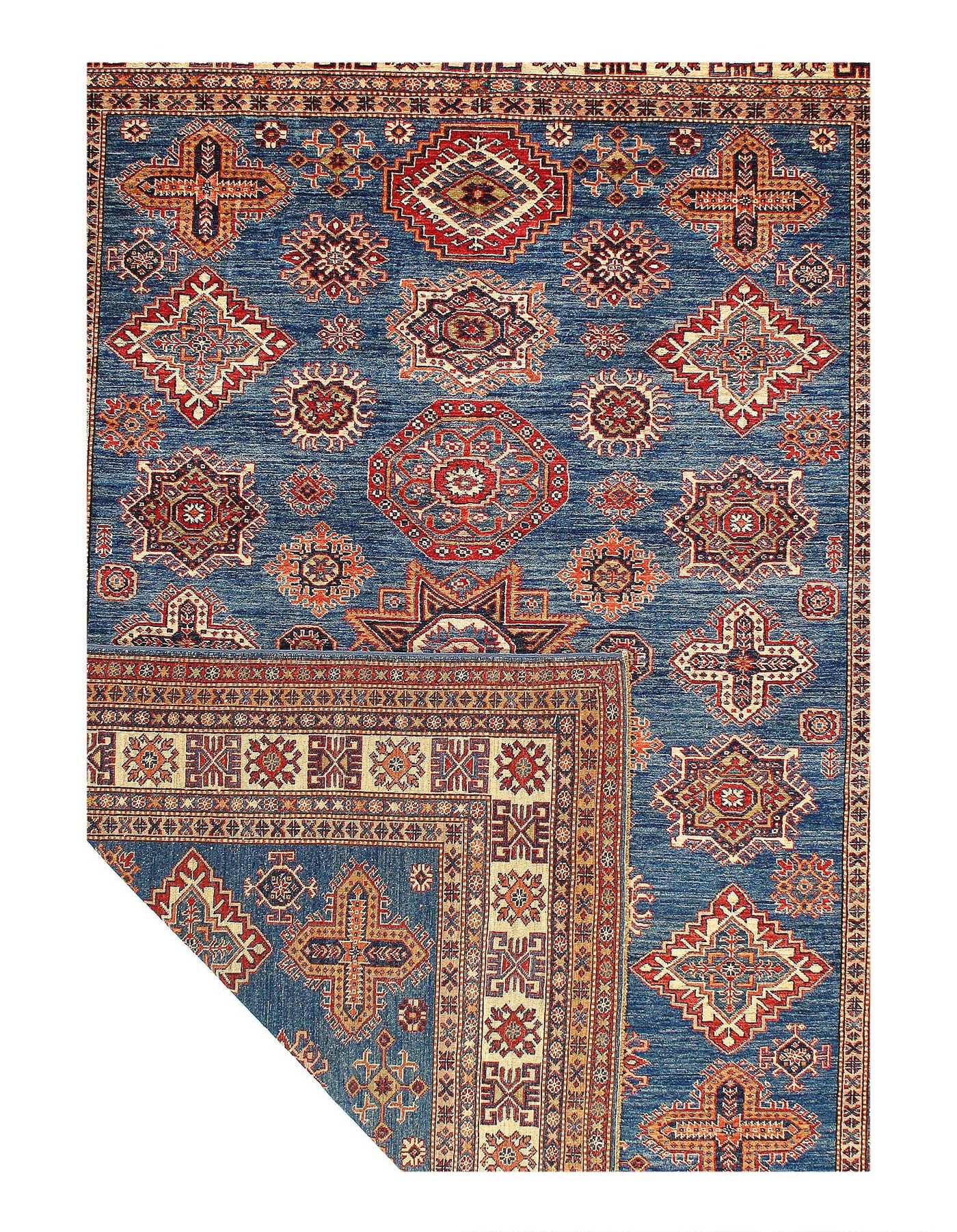 Canvello Fine Hand Knotted Kazak Rug - 8' X 10'2'' - Canvello