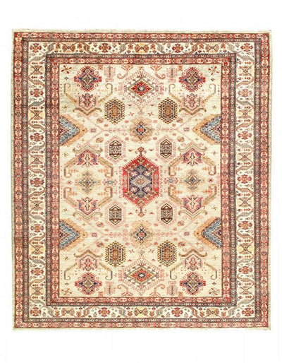 Canvello Fine Hand Knotted Kazak Rug - 8' X 9'7'' - Canvello