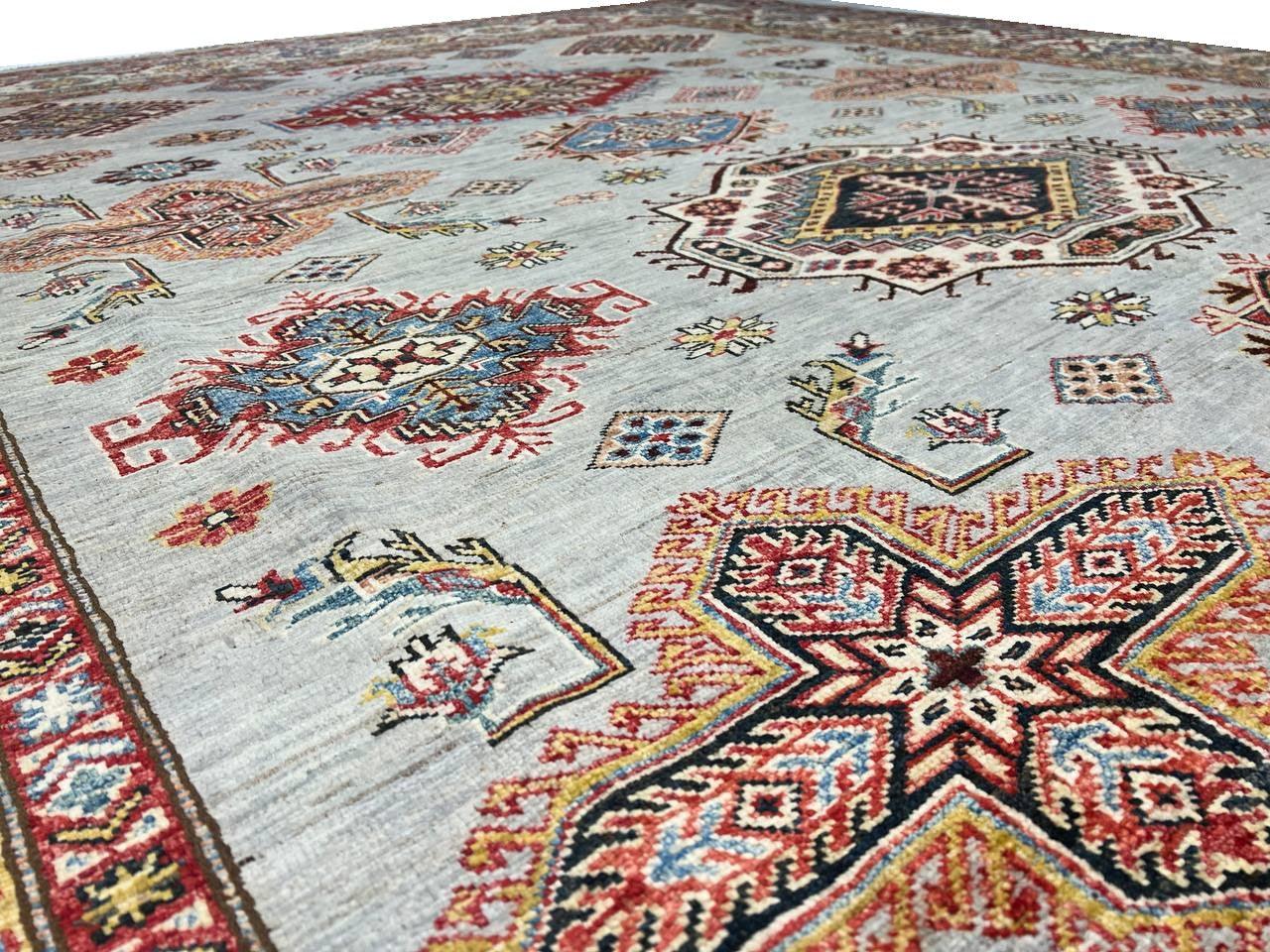 Canvello Fine Hand Knotted Kazak Rug - 8'6'' X 11'8'' - Canvello