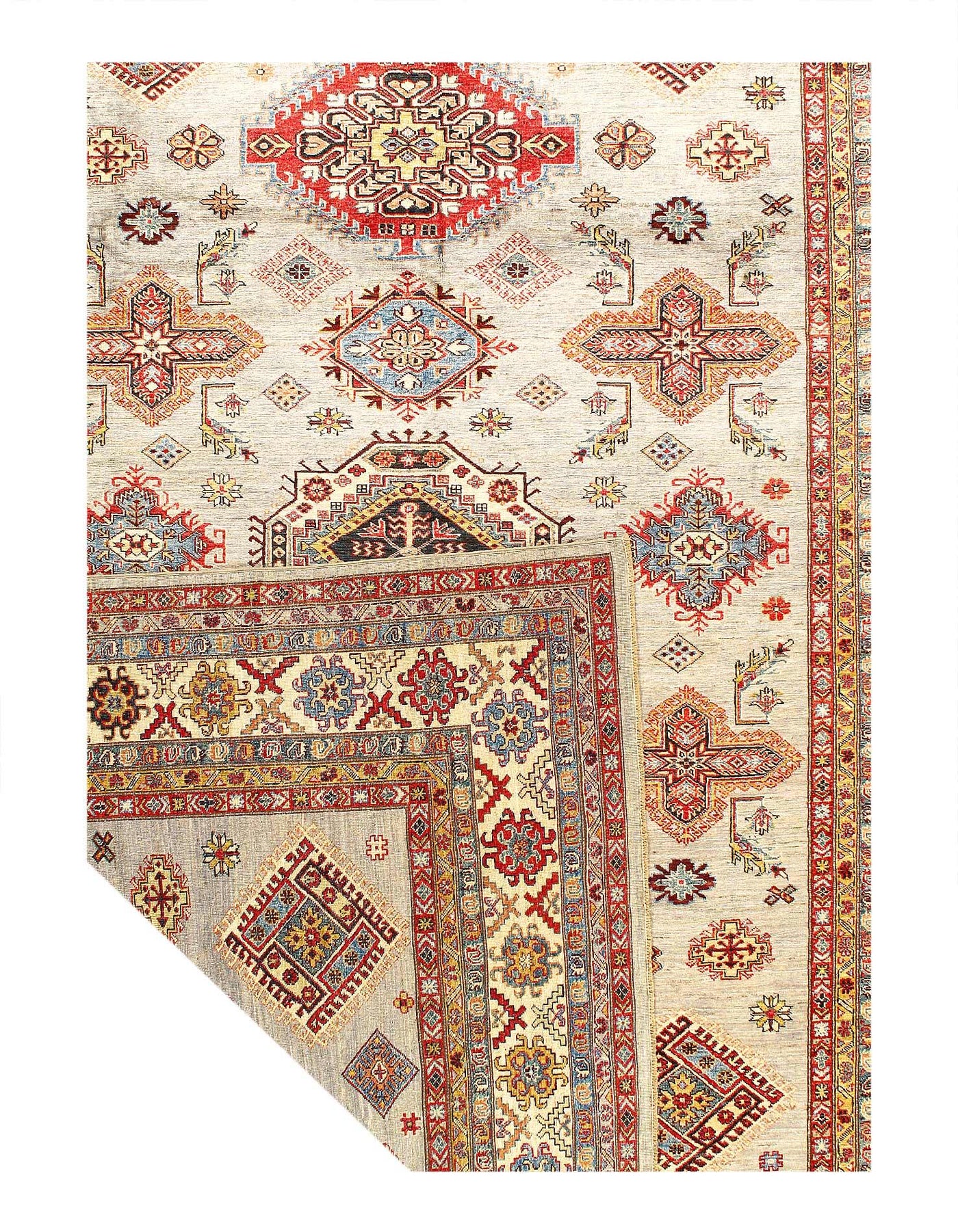 Canvello Fine Hand Knotted Kazak Rug - 8'6'' X 11'8'' - Canvello