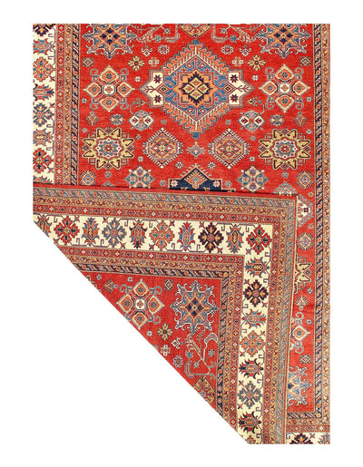 Canvello Fine Hand Knotted Kazak Rug - 9' X 12'2'' - Canvello