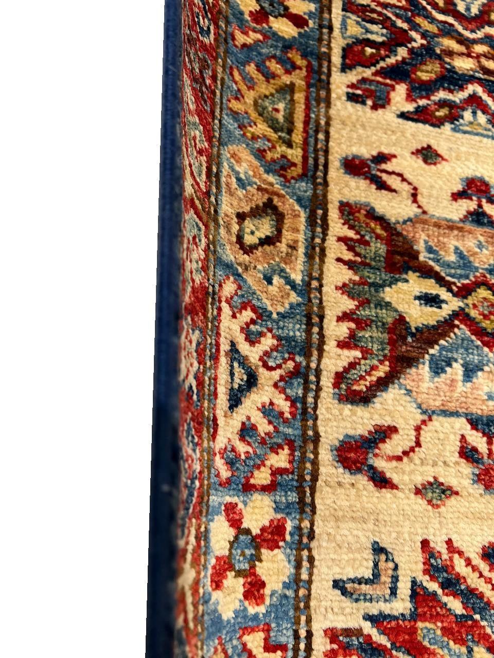 Canvello Fine Hand Knotted Kazak Rug - 9' X 12'3'' - Canvello