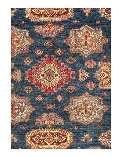 Canvello Fine Hand Knotted Kazak Rug - 9' X 12'3'' - Canvello