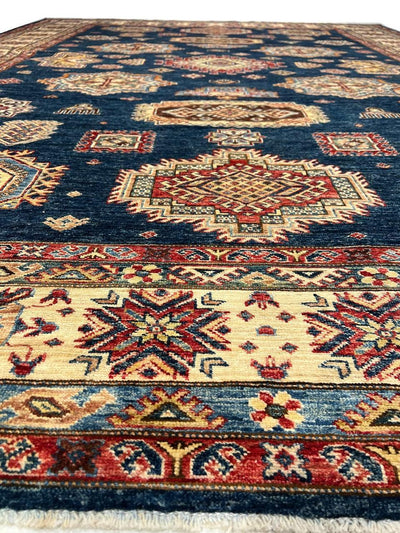 Canvello Fine Hand Knotted Kazak Rug - 9' X 12'3'' - Canvello