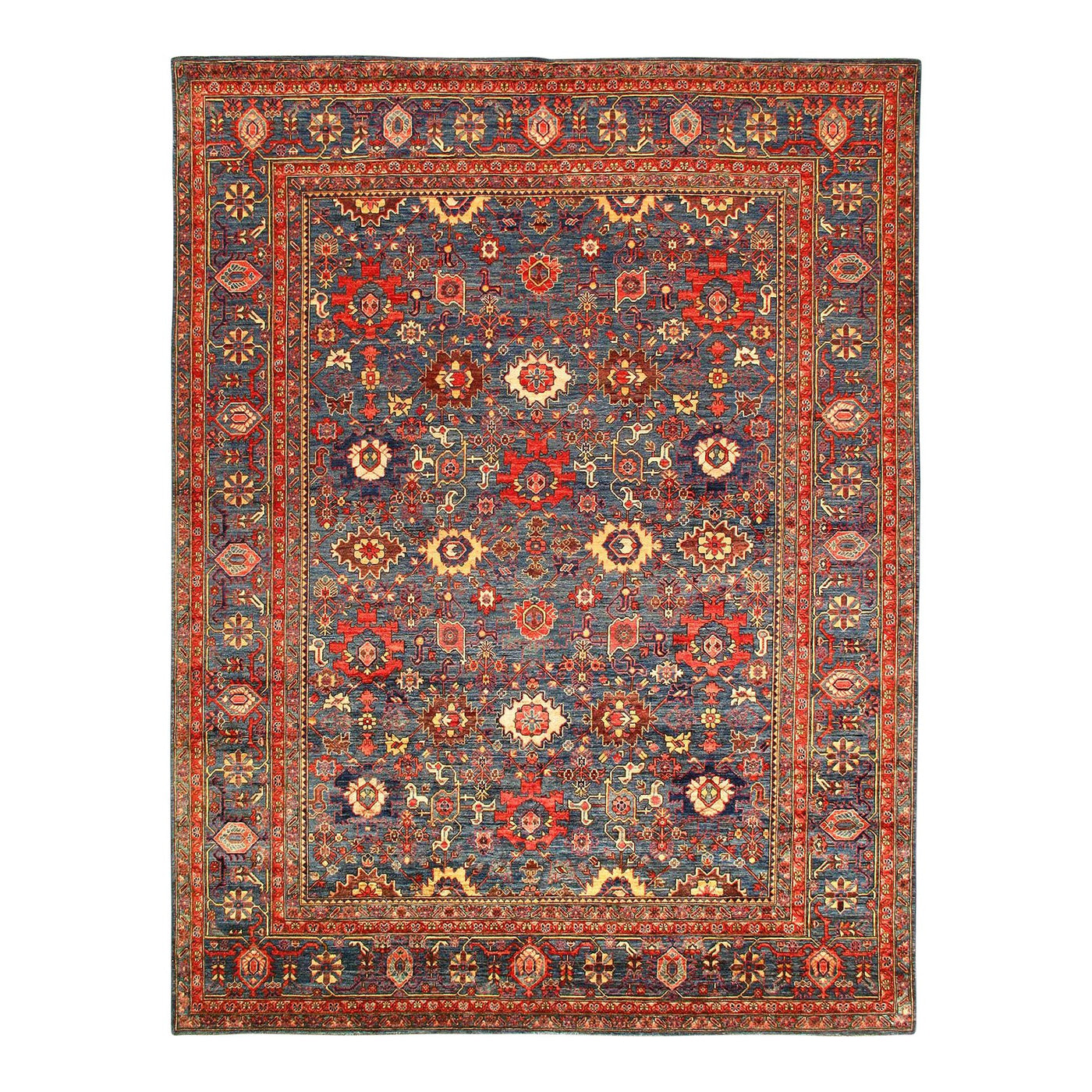 Canvello Fine Hand Knotted Kazak Rug - 9′2″ × 11′10″ - Canvello