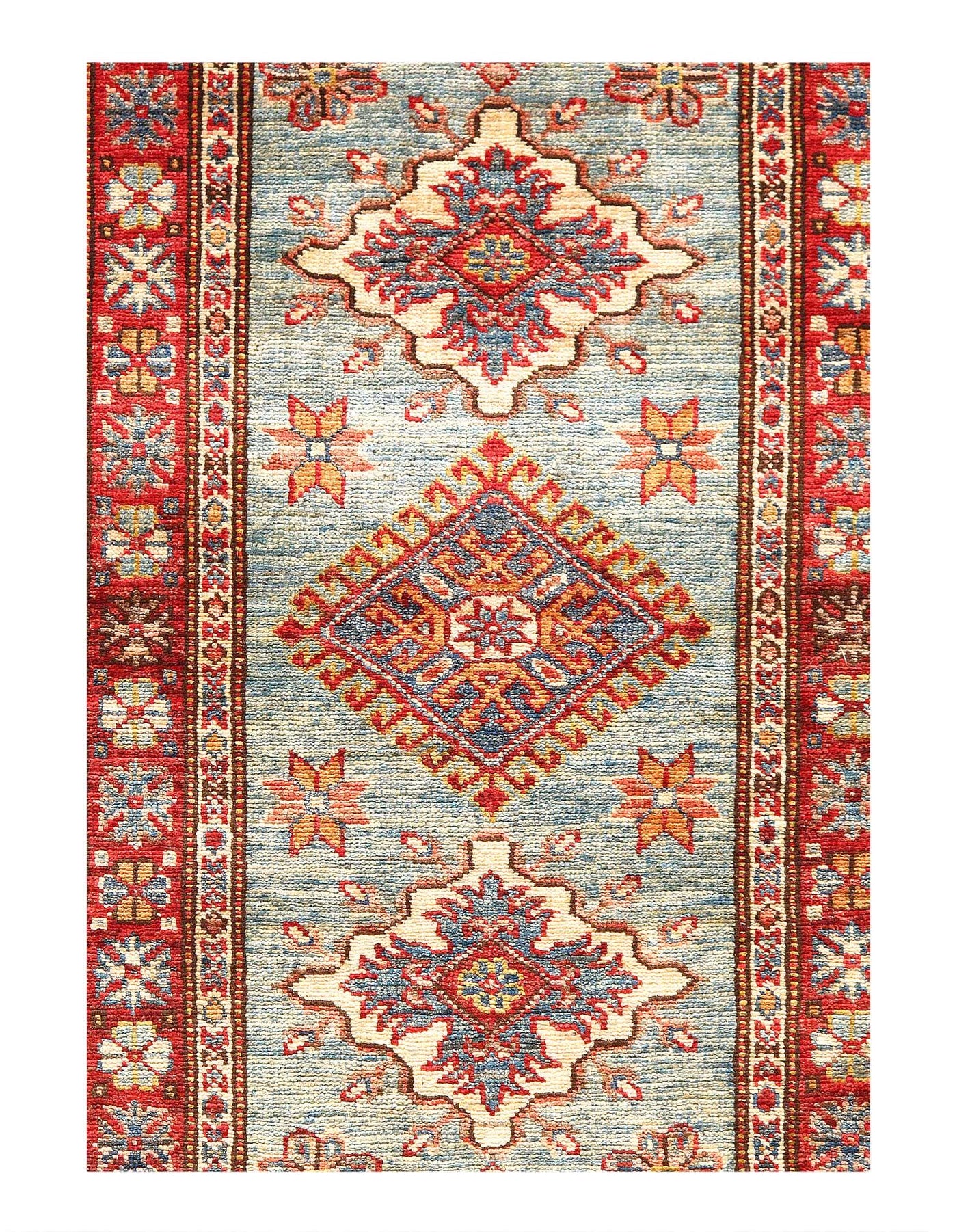 Canvello Fine Hand Knotted kazak Runner - 2' X 6'1'' - Canvello