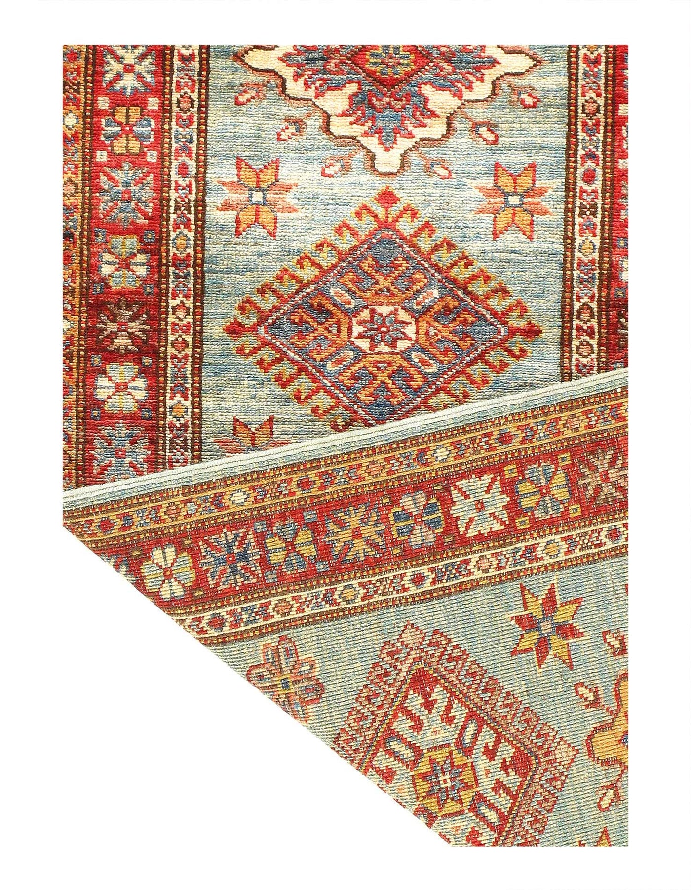 Canvello Fine Hand Knotted kazak Runner - 2' X 6'1'' - Canvello