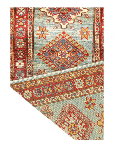 Canvello Fine Hand Knotted kazak Runner - 2' X 6'1'' - Canvello