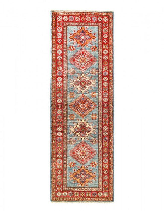 Canvello Fine Hand Knotted Kazak Runner - 2' X 6'2'' - Canvello