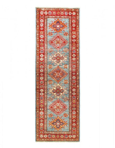 Canvello Fine Hand Knotted Kazak Runner - 2' X 6'2'' - Canvello