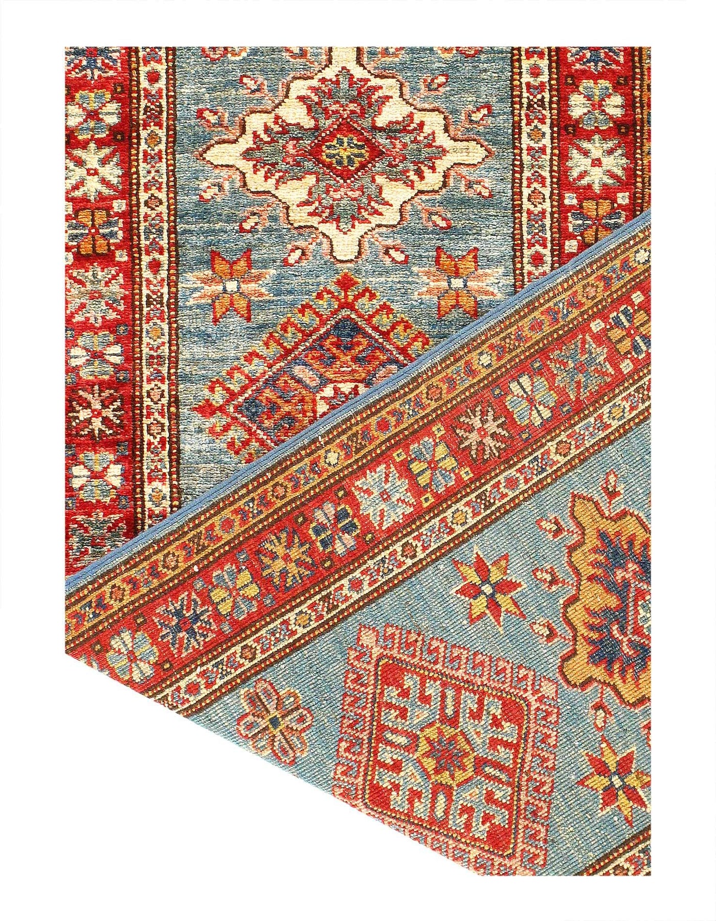 Canvello Fine Hand Knotted Kazak Runner - 2' X 6'3'' - Canvello