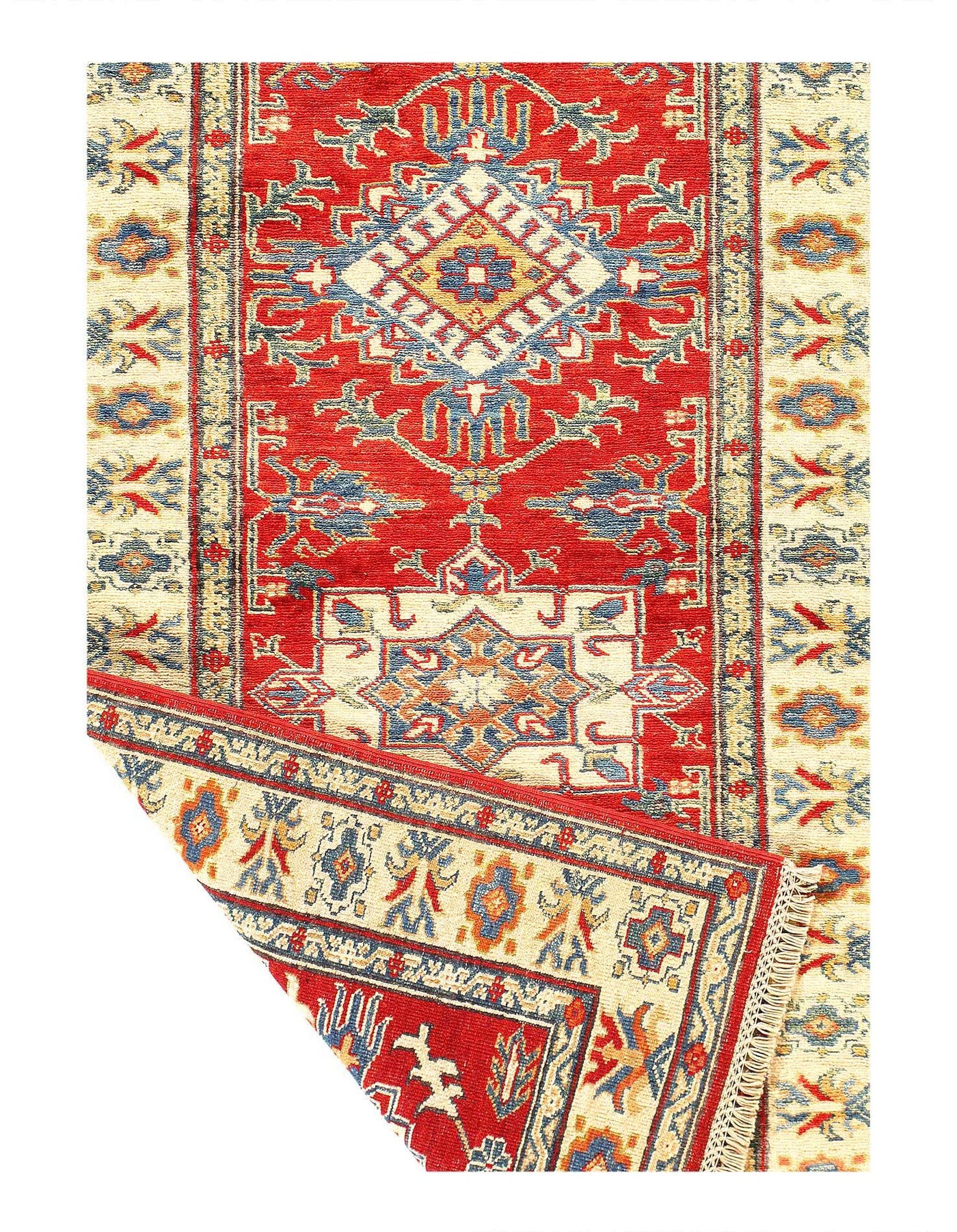 Canvello Fine Hand Knotted kazak Runner - 2'10" X 9'7" - Canvello