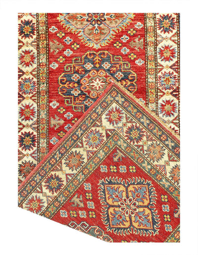 Canvello Fine Hand Knotted Kazak Runner - 2'5''X 7'3'' - Canvello