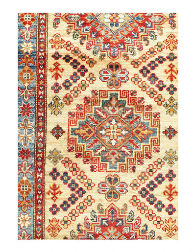 Canvello Fine Hand Knotted Kazak Runner - 2'6''X 7' - Canvello