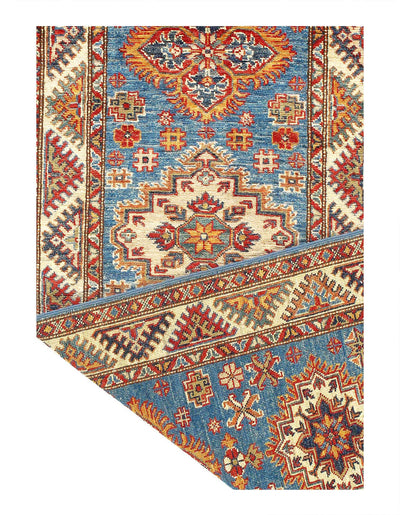 Canvello Fine Hand Knotted Kazak Runner - 2'6''X 7' - Canvello