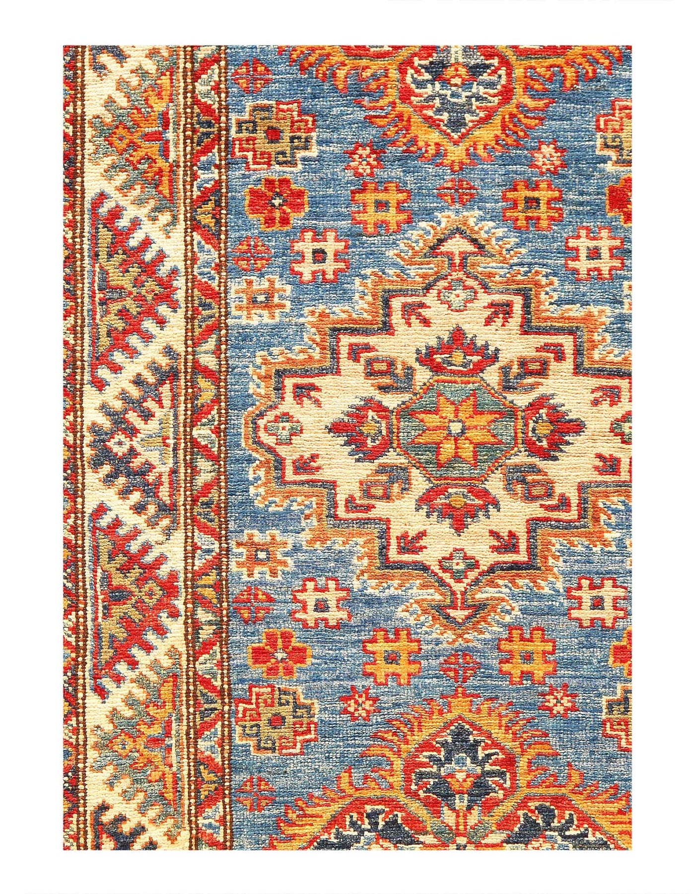 Canvello Fine Hand Knotted Kazak Runner - 2'6''X 7' - Canvello