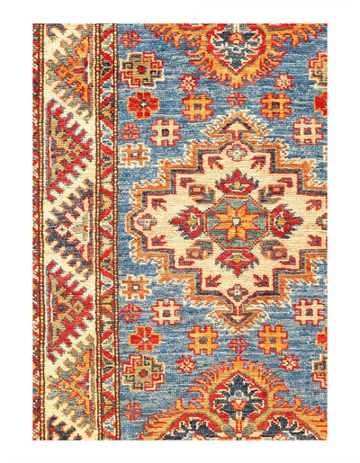 Canvello Fine Hand Knotted Kazak Runner - 2'6''X 7' - Canvello