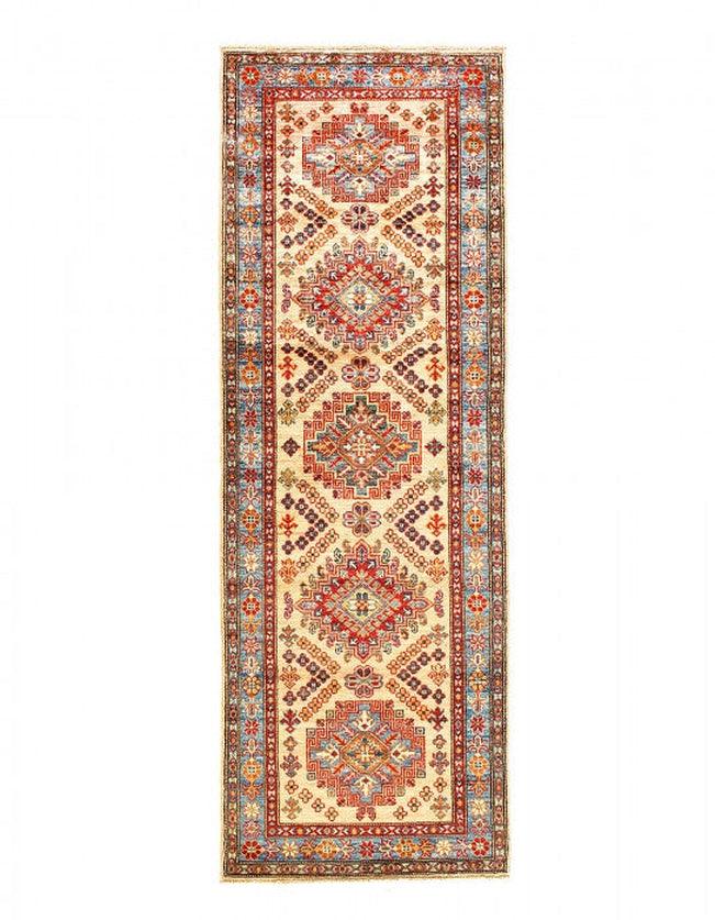 Canvello Fine Hand Knotted Kazak Runner - 2'6''X 7' - Canvello