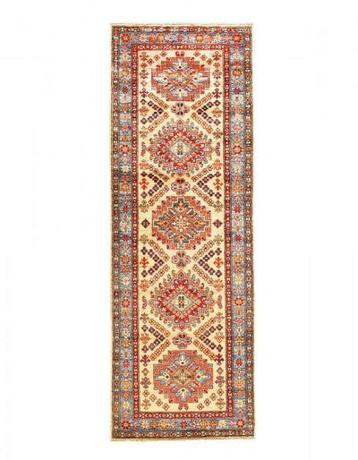 Canvello Fine Hand Knotted Kazak Runner - 2'6''X 7' - Canvello