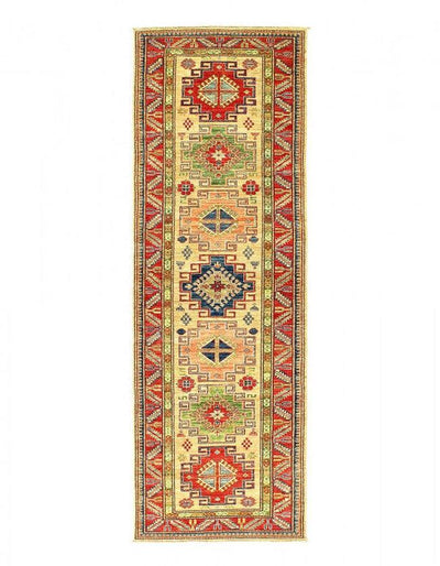 Canvello Fine Hand Knotted kazak Runner - 2'7" X 8'3" - Canvello