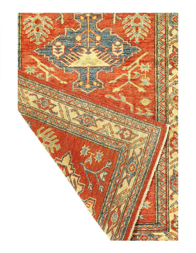 Canvello Fine Hand Knotted kazak Runner Rug - 3' X 8'8'' - Canvello