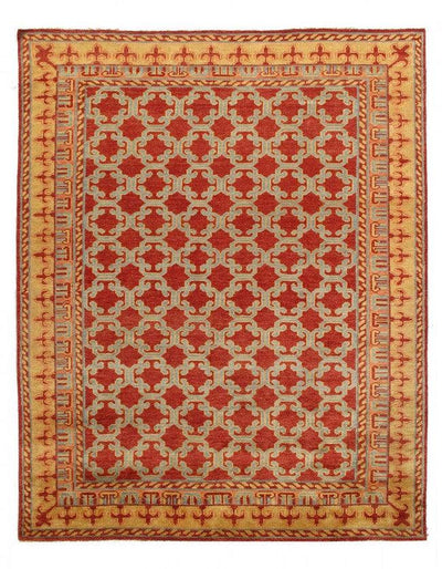 Canvello Fine Hand Knotted Khotan Design - 7'11'' X 9'9'' - Canvello