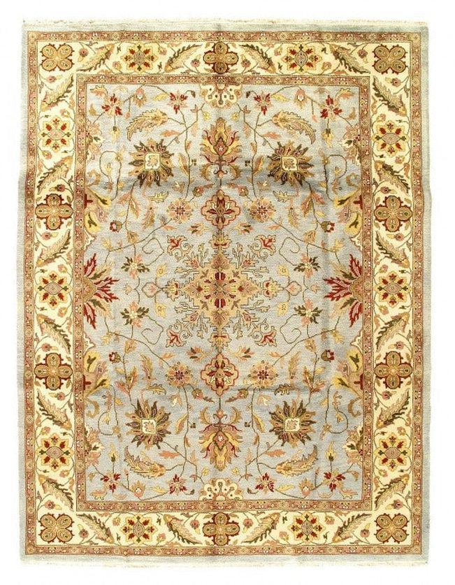 Canvello Fine Hand Knotted Light Blue Agra rug 8'11'' X 11'11'' - Canvello