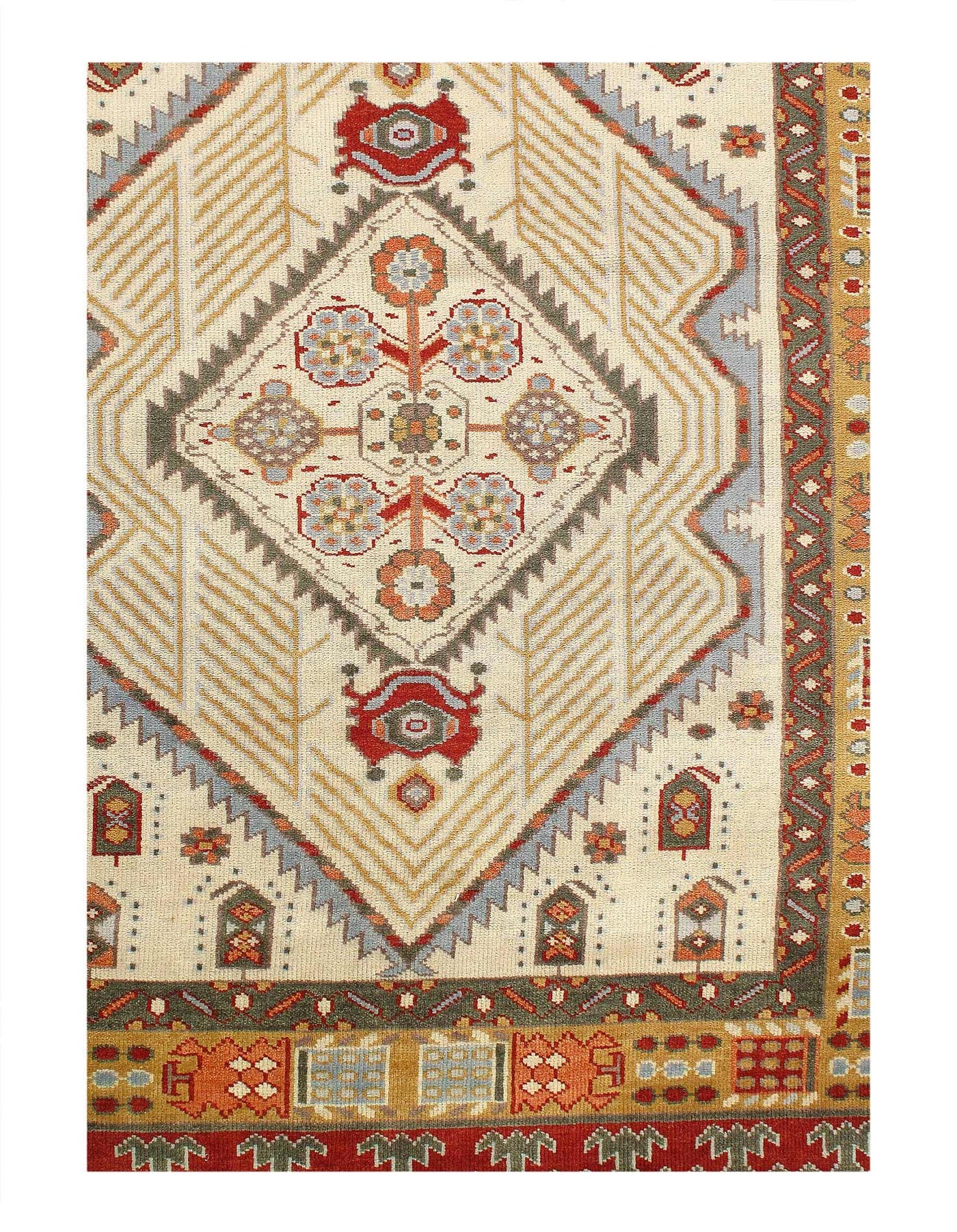 Canvello Fine hand Knotted Malayer Design - 7'11'' X 9'9'' - Canvello