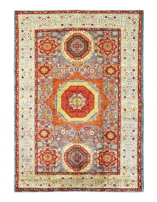 Canvello Fine hand Knotted Mamluk Design - 5'8" X 8' - Canvello