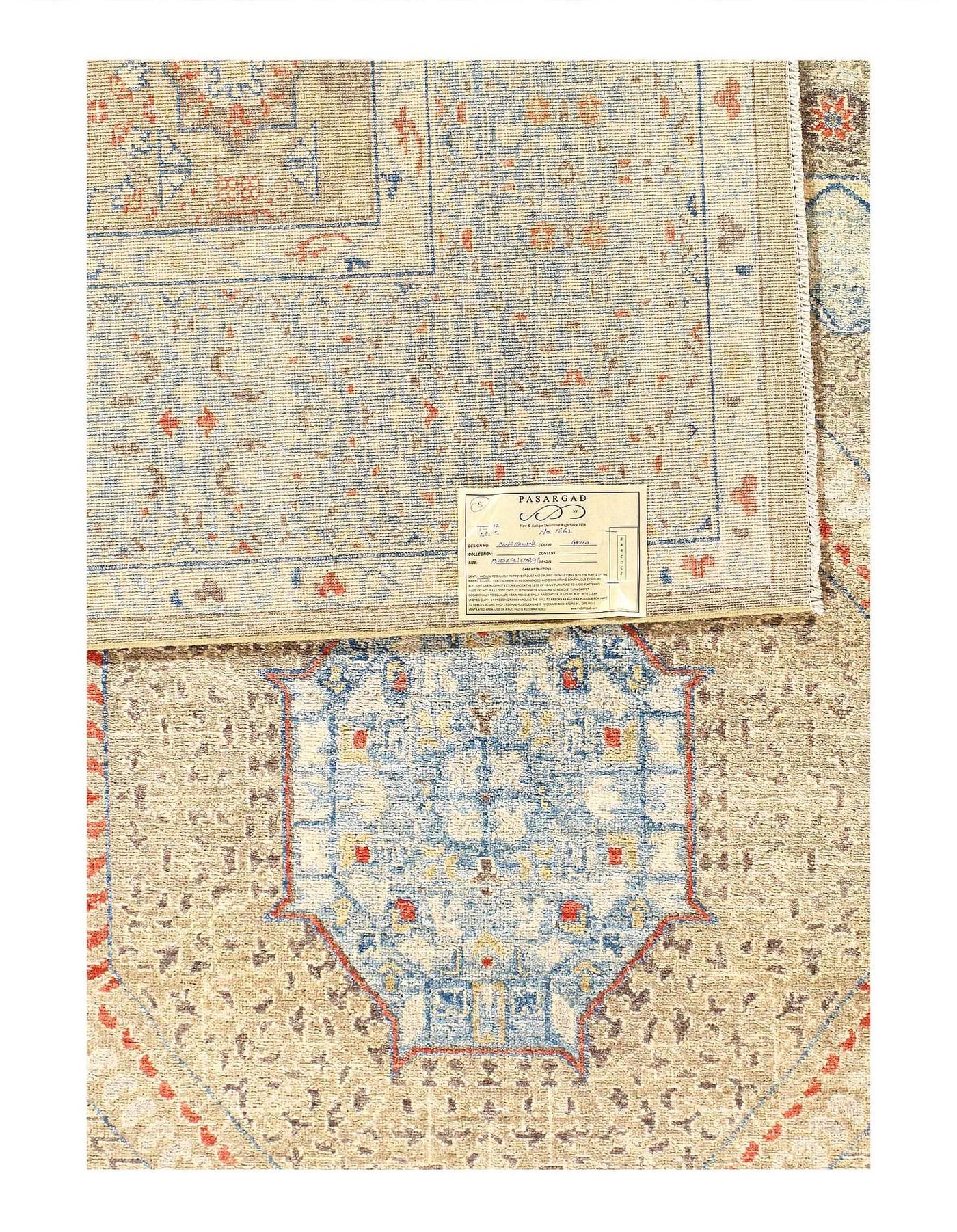 Canvello Fine hand Knotted Mamluk Design - 9' X 12' - Canvello