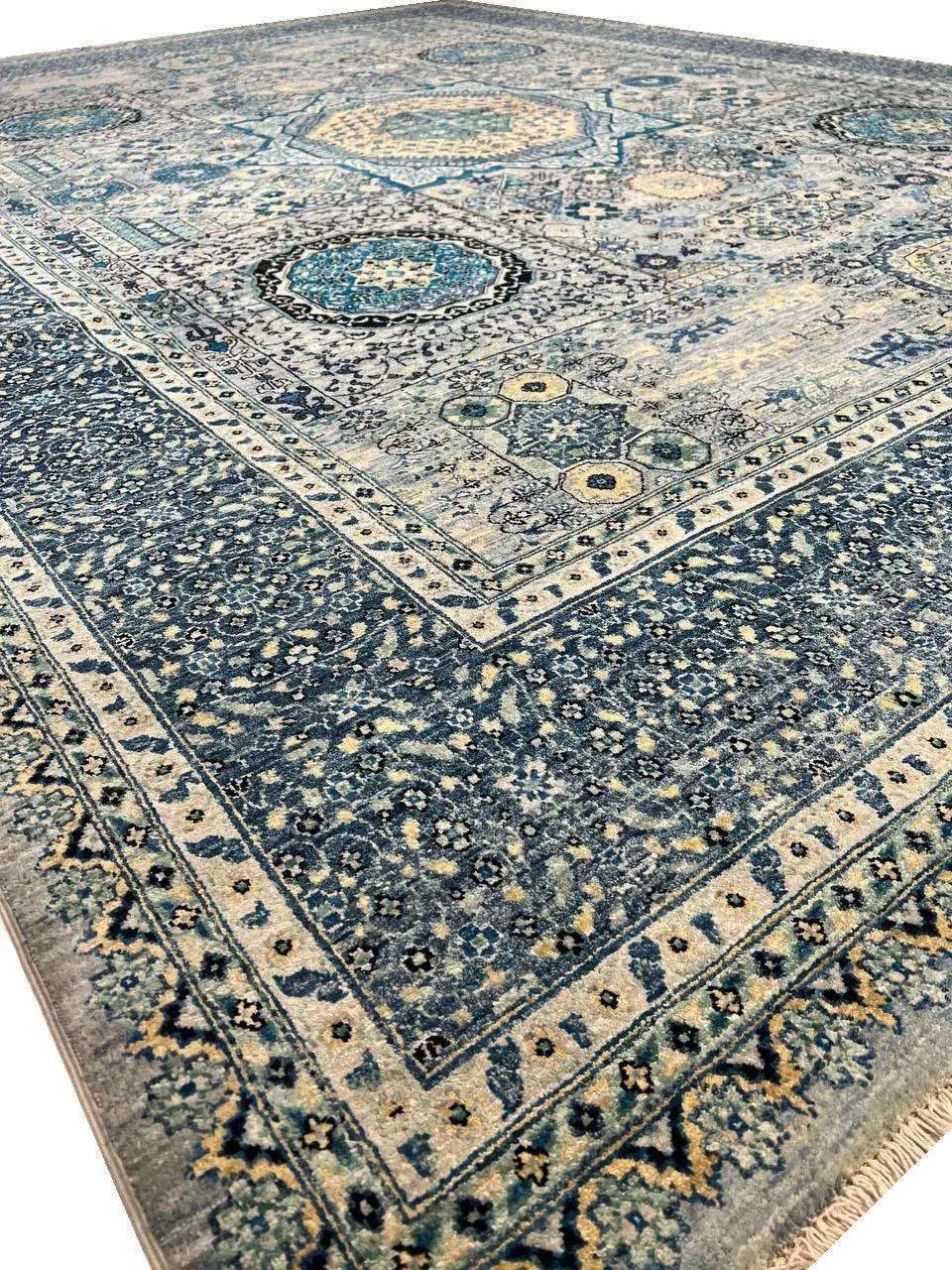 Canvello Fine Hand Knotted Mamluk Design - 9'1" X 12'5" - Canvello