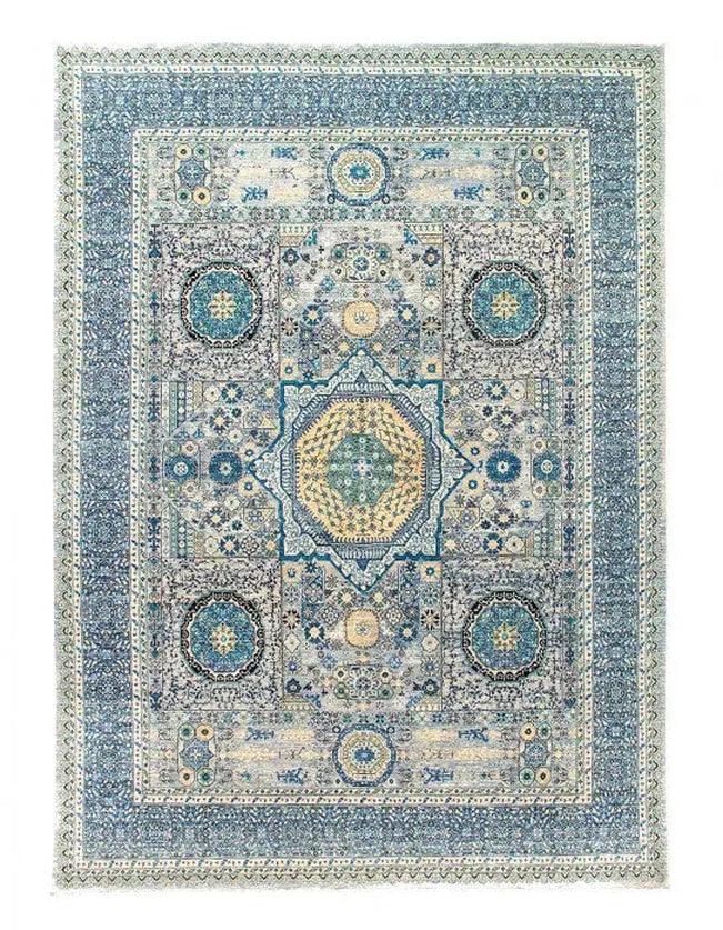 Canvello Fine Hand Knotted Mamluk Design - 9'1" X 12'5" - Canvello