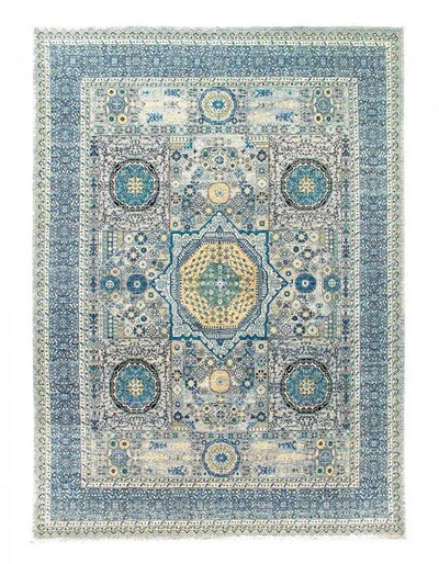 Canvello Fine Hand Knotted Mamluk Design - 9'1" X 12'5" - Canvello