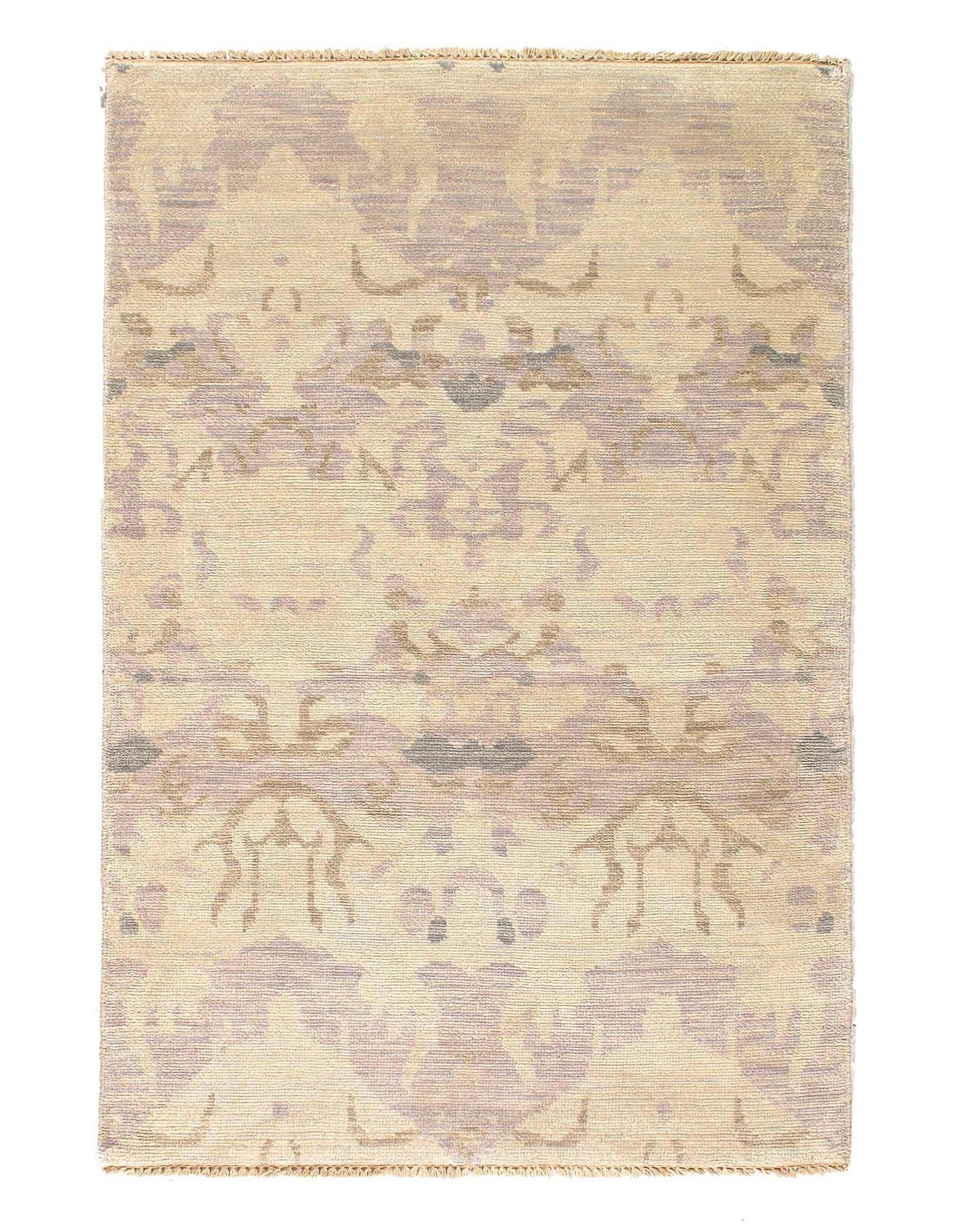 Canvello Fine Hand Knotted Modern Grey Rugs - 4' X 6' - Canvello