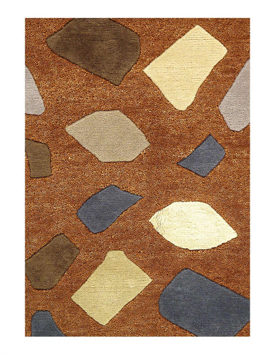 Canvello Fine Hand Knotted Modern Rug - 4' X 5'11'' - Canvello