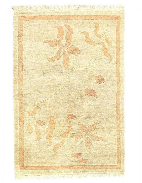 Canvello Fine Hand Knotted Modern Rug - 4'1'' X 5'11''