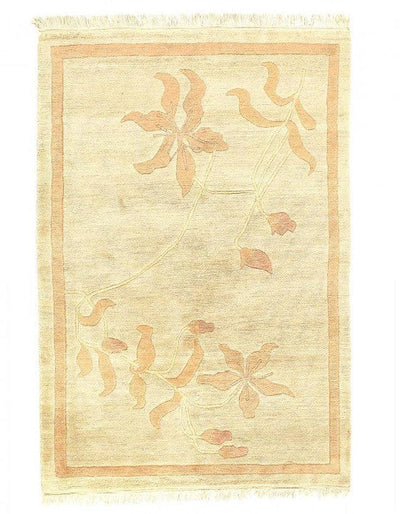 Canvello Fine Hand Knotted Modern Rug - 4'1'' X 5'11'' - Canvello