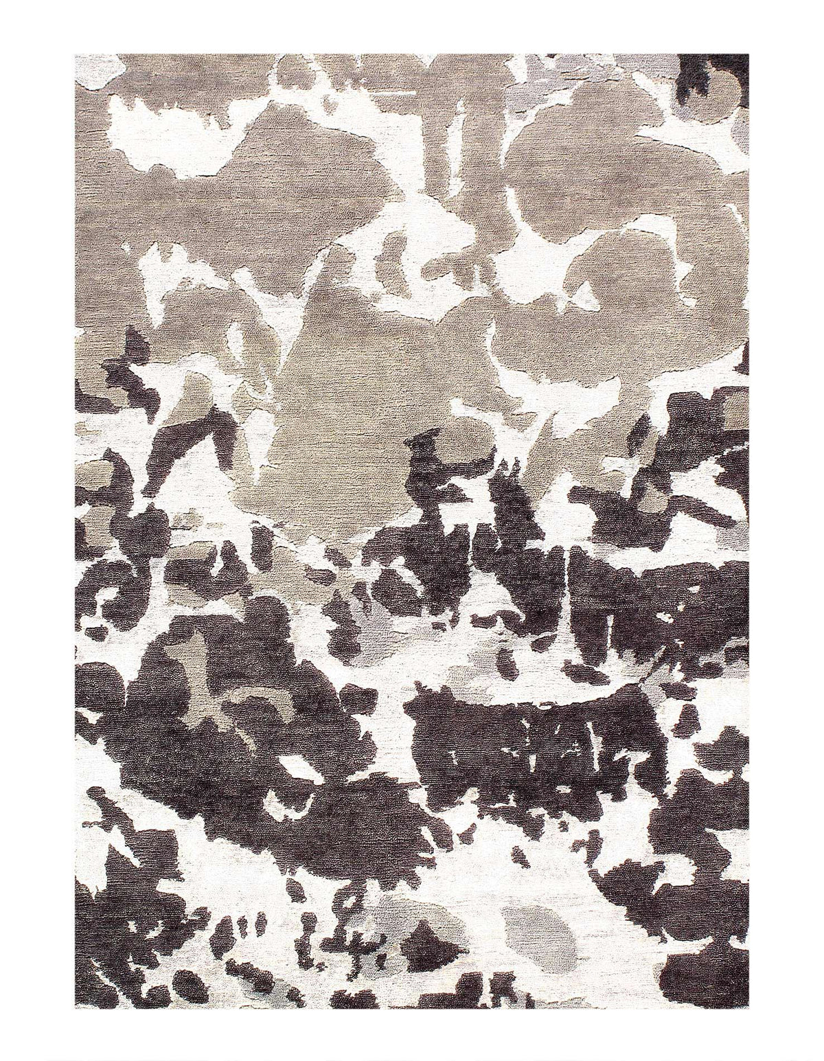 18 世紀古董高加索哈薩克羊毛客廳地毯 - 3'7'' X 7'5''
