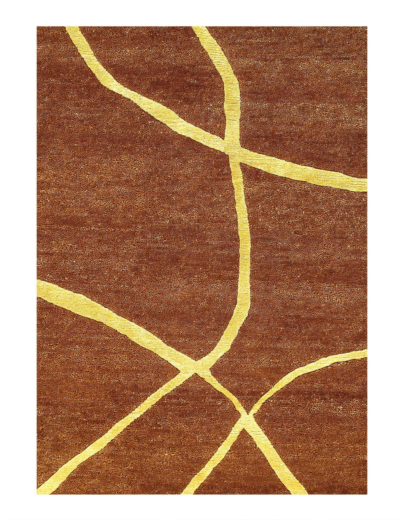 Canvello Fine hand Knotted Modern Rug - 6' X 9'1''