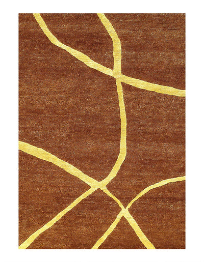 Canvello Fine hand Knotted Modern Rug - 6' X 9'1'' - Canvello