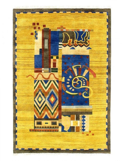 Canvello Fine Hand Knotted Modern Rug 6'1'' X 9' - Canvello