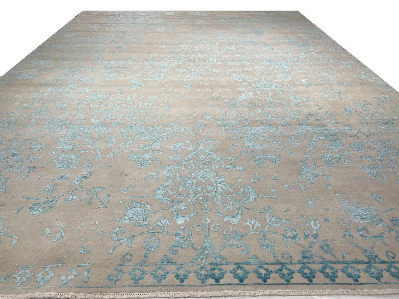 Canvello Fine Hand knotted Modern Rug - 8'11'' X 12'3'' - Canvello